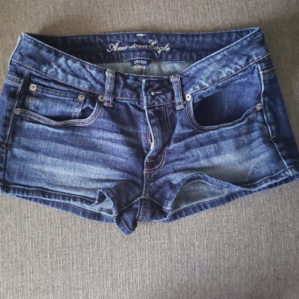 American eagle denim shortie shorts